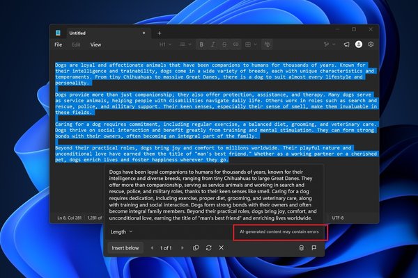 Microsoft drops Copilot branding in Notepad for Windows 11 for everyone, but its really just a rename