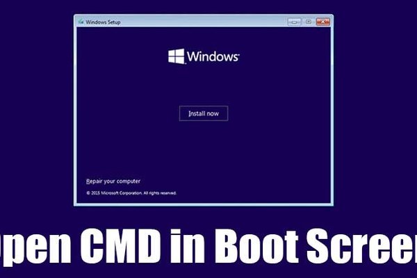 How to Open CMD at Boot Screen in Windows