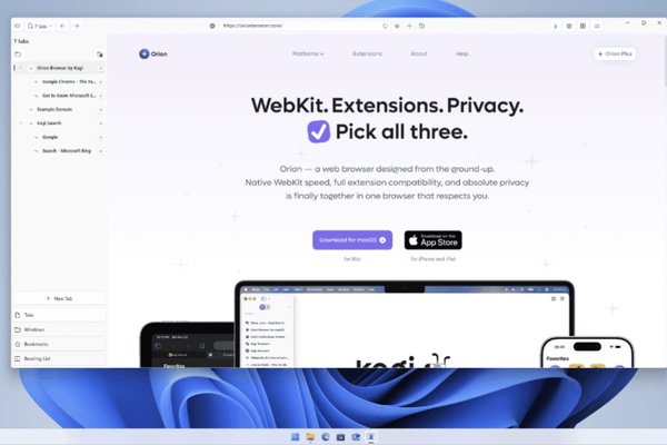The Orion Web Browser is Coming to Windows