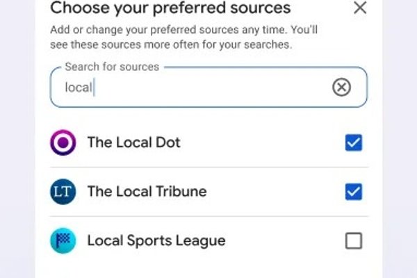 Google Search now lets you prioritize your favorite news sources