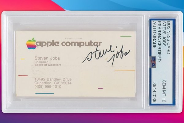 Rare Steve Jobs-Signed Business Card Set to Hit Auction Block