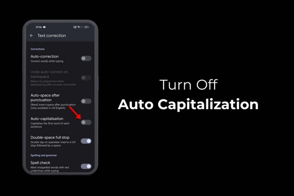 How to Turn Off Auto Capitalization on Samsung Phone