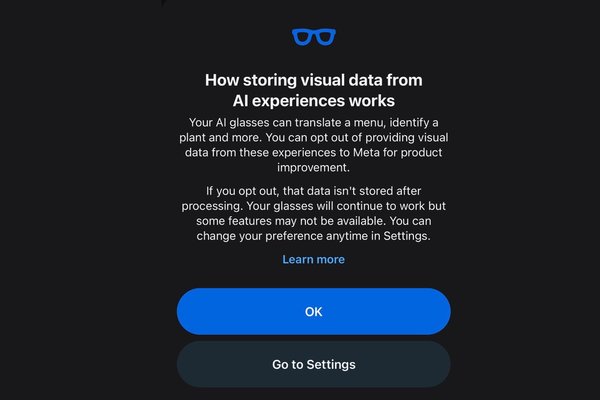 How to stop Meta training its AI models on your smart glasses visual data