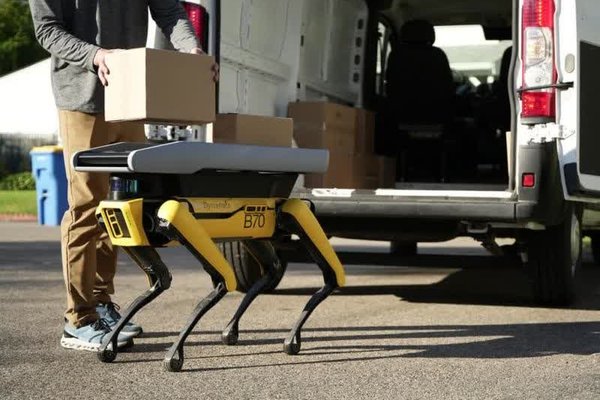 Boston Dynamics tests Spot as a delivery assistant that carries packages