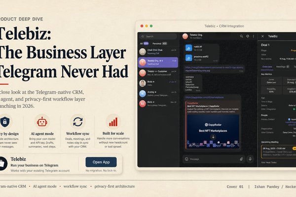 Telegram Now Has 1 Billion Users. Telebiz Just Built The First Real Business Layer On Top Of It