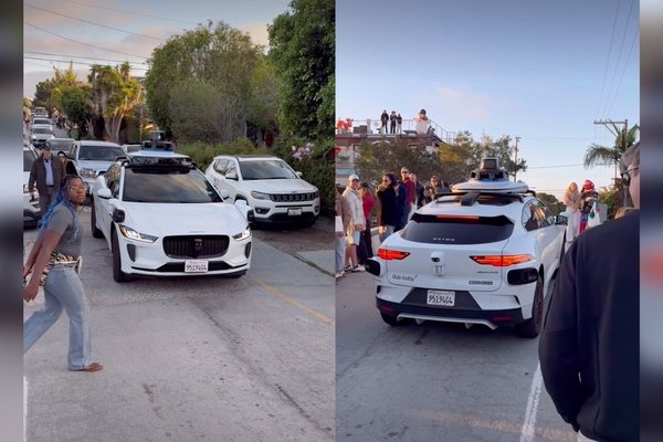 Waymo Paralyzed by Parade, Blocks Traffic for 45 Minutes