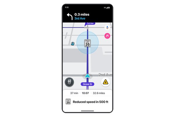 Waze says it is rolling out new features including speed bump, speed limit warnings
