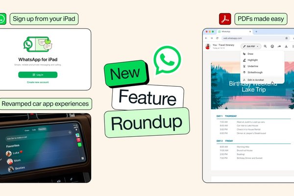 WhatsApp adds Apple CarPlay and Android Auto upgrades, iPad sign-ups, and more