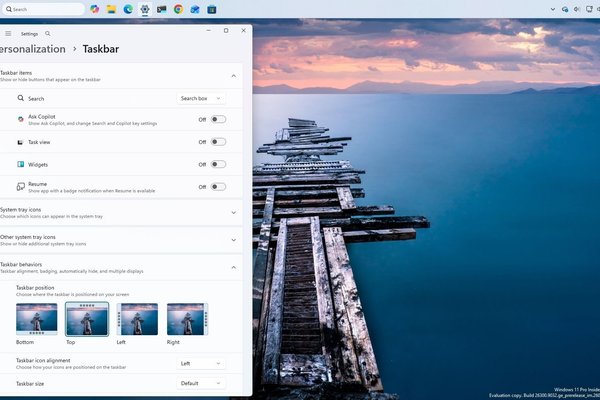  Windows 11 is finally on the brink of restoring full taskbar movement  a reversal of one of its most controversial design decisions 