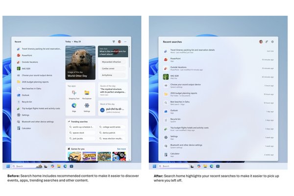 Microsoft is making the Windows Search Box more streamlined and useful