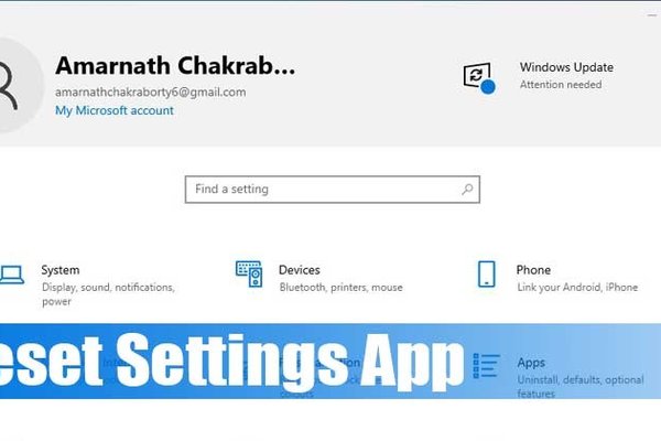 Master 4 Easy Methods to Reset the Windows Settings App Quickly