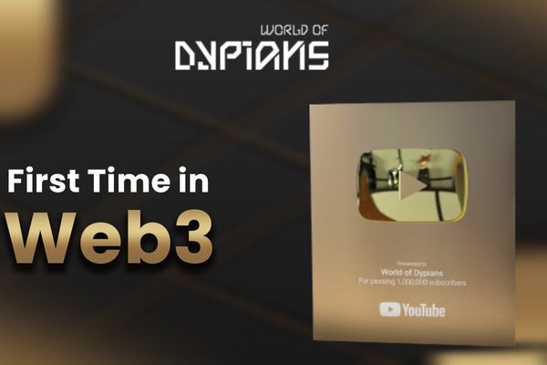 YouTube Gold Button Awarded to World of Dypians Making Web3 Gaming History
