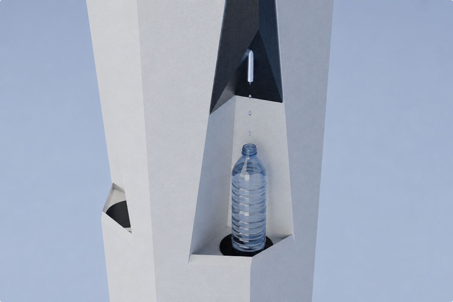Bottle-filling alcove