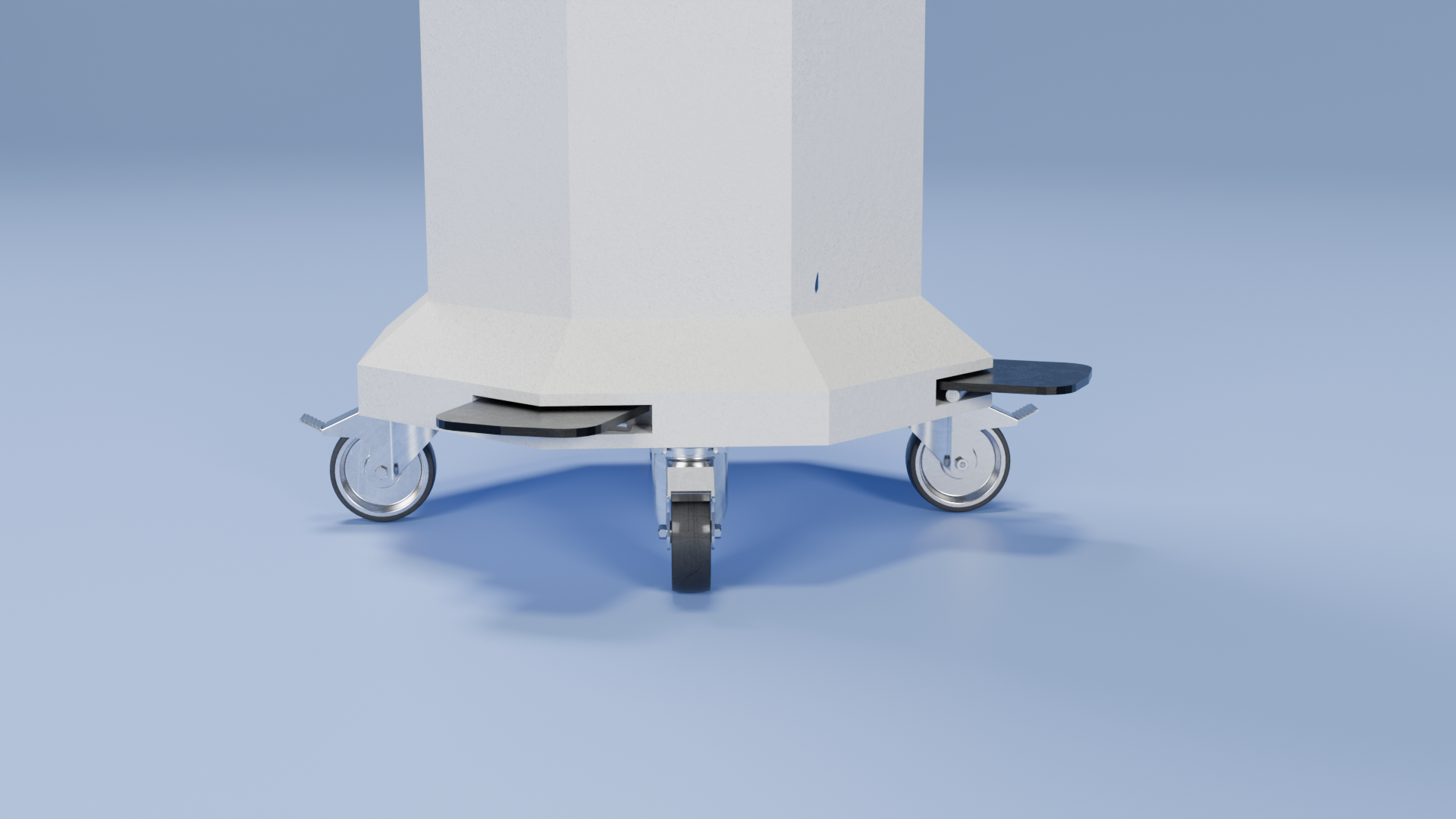 Retractable Casters for stability