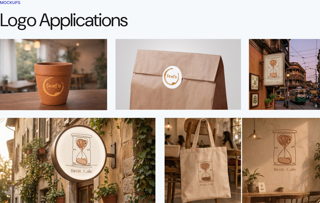 Mockups — logo applications