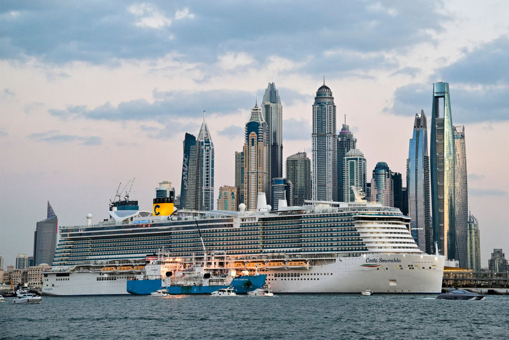 Costa toscana at dubai cruise port