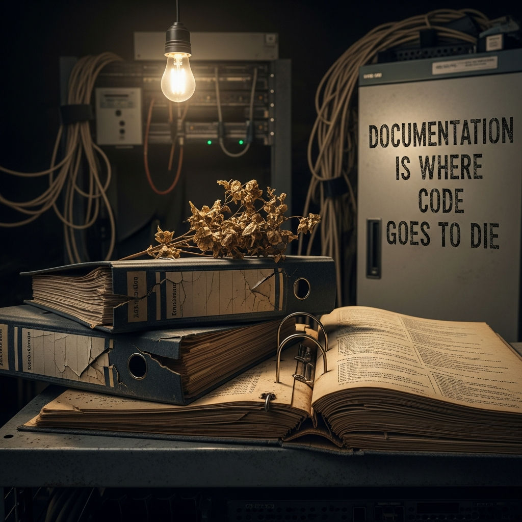 Documentation is Where Code Goes to Die: The Paradox of Modern Software Development
