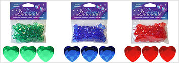 Decor Diamante - 12mm Hearts