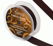 25mm Suede Cut Edge Ribbon Black - Ribbons