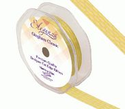 Eleganza Gingham Classic 15mm x 25m Yellow No.11 - Ribbons