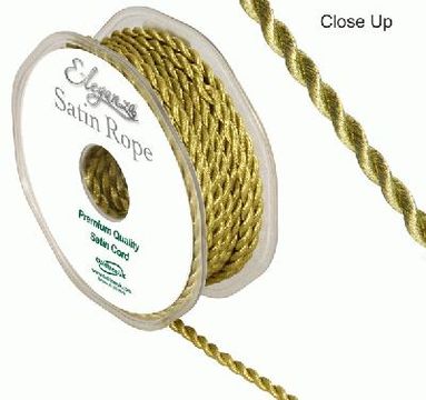 4.5mm Satin Rope Gold - Ribbons