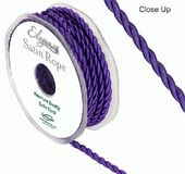 4.5mm Satin Rope Purple - Ribbons