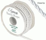 5.5mm Satin Rope White - Ribbons