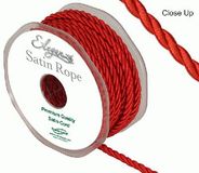 5.5mm Satin Rope Red - Ribbons