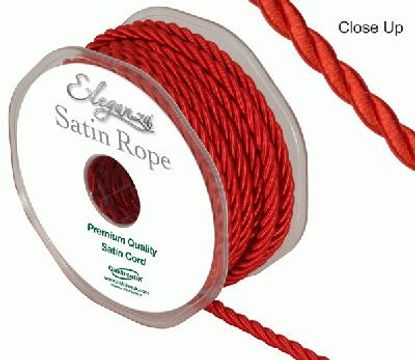5.5mm Satin Rope Red - Ribbons