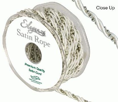 5.5mm Satin Rope Pearl Ivory - Ribbons