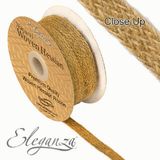 Eleganza Woven Hessian 10mm x 10m Natural No.02 - Ribbons