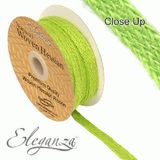 Eleganza Woven Hessian 10mm x 10m Apple Green No.63 - Ribbons