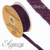 Eleganza Woven Hessian 10mm x 10m Purple No.36 - Ribbons