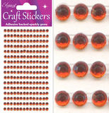 Eleganza Craft Stickers 4mm 240 gems Red No.16 - Craft