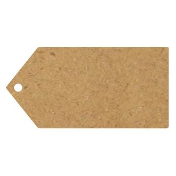 Eleganza Greeting Tags 100mm x 50mm Craft Finish Plain x 10pcs - Craft