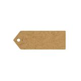 Eleganza Greeting Tags 70mm x 25mm Craft Finish Plain x 10pcs - Craft