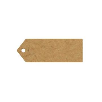 Eleganza Greeting Tags 70mm x 25mm Craft Finish Plain x 10pcs - Craft