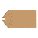 Eleganza Greeting Tags Envelope Craft Finish Plain x 10pcs x 10pcs - Craft