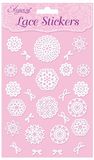 Eleganza Lace Stickers Pattern Selection A White No.01 - Craft