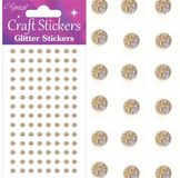 Eleganza Craft Stickers 4mm 112 Glitter gems Champagne No.64 - Craft