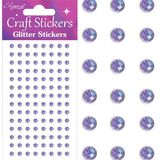 Eleganza Craft Stickers 4mm 112 Glitter gems Purple No.36 - Craft