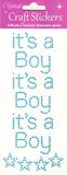 Eleganza Craft Stickers It's a Boy Pearl Blue No.25 - Craft