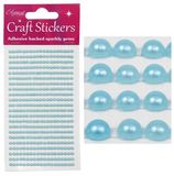 Eleganza Craft Stickers 3mm x 418 Pearls Blue No.25 - Craft