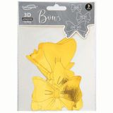 3D Adhesive Bows Gold x 12 - Craft