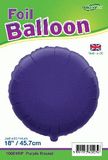 Oaktree 18inch Purple Round Packaged - Foil Balloons