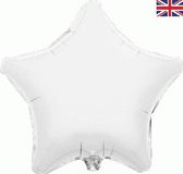 Oaktree 19inch White Star - Foil Balloons