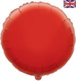 Oaktree 18inch Red Round (Flat) - Foil Balloons