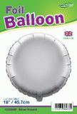 Oaktree 18inch Silver Round Packaged - Foil Balloons