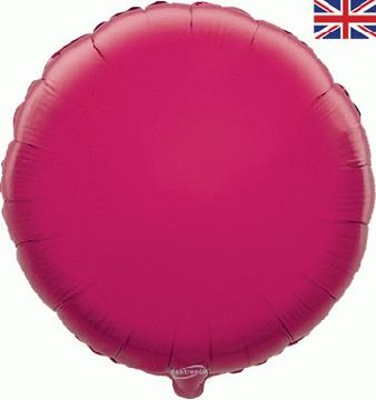 Oaktree 18inch Fuchsia Round - Foil Balloons