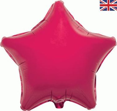 Oaktree 19inch Fuchsia Star - Foil Balloons